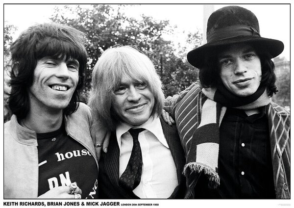 Plagát, Obraz - Rolling Stones - London 1968, (84.1 x 59.4 cm)