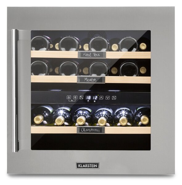 Klarstein Vinsider 36, vinotéka, 94 l, 5-22°C, 2 zóny, nehrdzavejúca oceľ