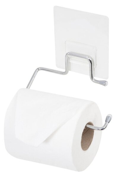Samolepiaci držiak z pochrómovanej ocele na toaletný papier Compactor