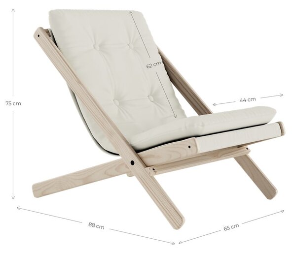 Skladacie kreslo Karup Design Boogie Raw/Wheat Beige