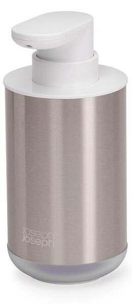 Dávkovač mydla z nehrdzavejúcej ocele v striebornej farbe 300 ml Duo Steel – Joseph Joseph