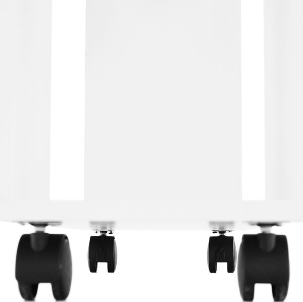 KONDELA Príručný stolík, biela, ZOELA NEW
