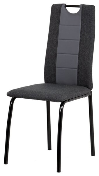 Jedálenská stolička CAMILLA čierna/sivá