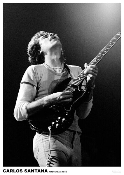 Plagát, Obraz - Carlos Santana - Guitar, (59.4 x 84.1 cm)