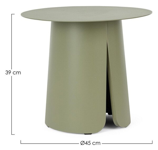 Hliníkový okrúhly záhradný stolík ø 45 cm Bryan – Bizzotto