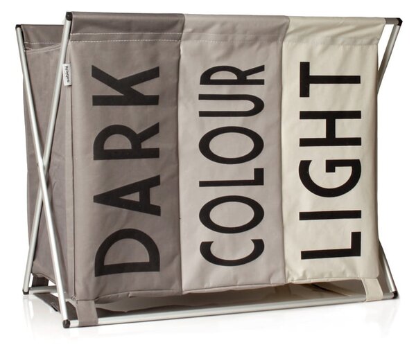 Béžový koš na špinavé prádlo Sabichi Light, Dark & Coloured