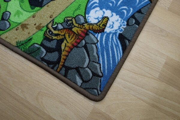 Vopi , Detský kusový koberec Dino, 120x170, viacfarebná, detská izba