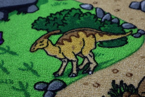 Vopi , Detský kusový koberec Dino, 120x170, viacfarebná, detská izba