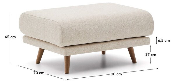 Béžová ženilková podnožka Karin – Kave Home