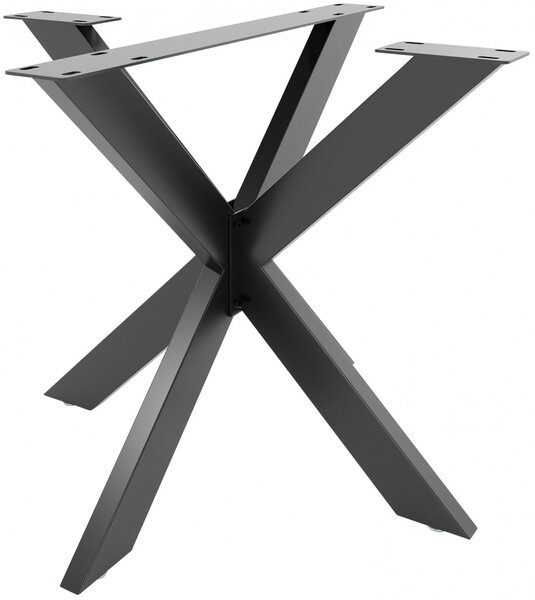 Stolové nohy 318109 Biloxi S - 85x85x71 cm, kov, čierna
