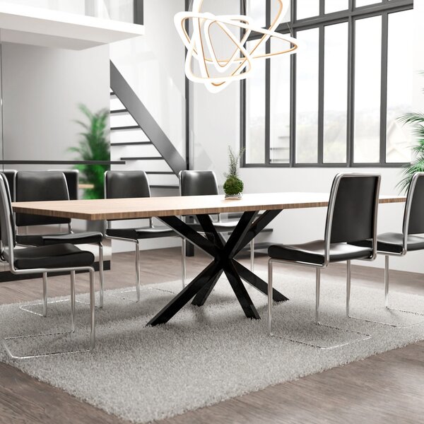 Stolové nohy 318111 Biloxi L 318111 - 150x78x71 cm, kov, čierna
