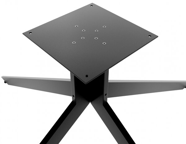 Stolové nohy 323442 Ladera - 117x60x72 cm, kov, čierna