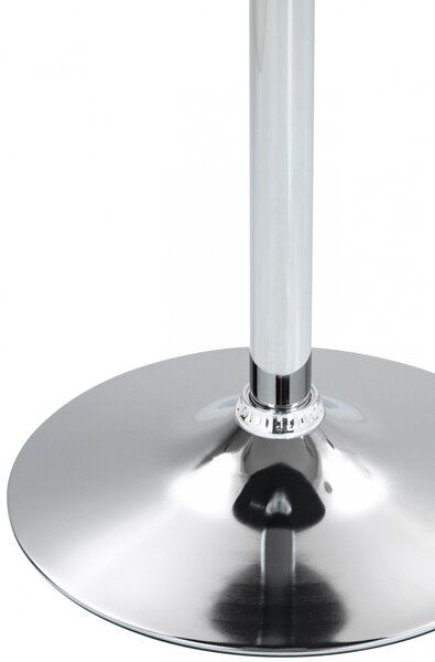 Barový stôl Lamoni - v85-106 cm x Ø60 cm - Čierna