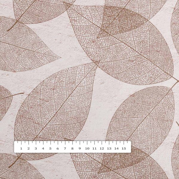 PVC obrus Hnedé listy PV-048 - metráž š. 140 cm