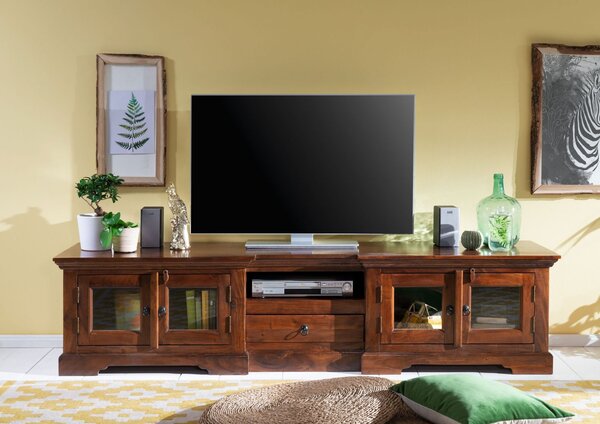 CAMBRIDGE TV stolík 210x50 cm, akácia