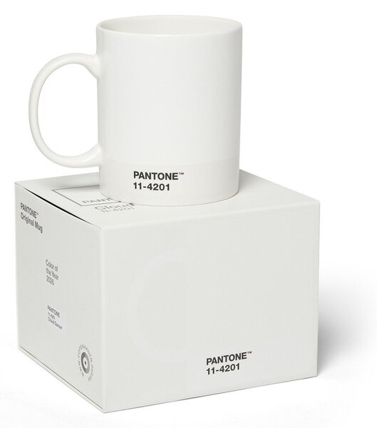 Biely keramický hrnček 375 ml Cloud Dancer - Pantone