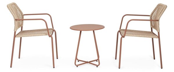 Oceľový okrúhly záhradný stolík ø 45 cm Jable – Bizzotto