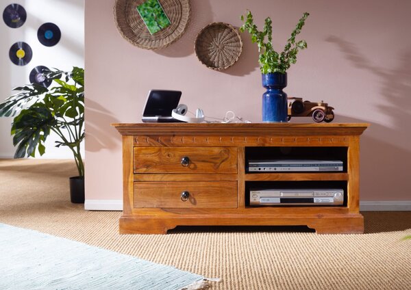 CAMBRIDGE HONEY TV stolík 115x50 cm, akácia
