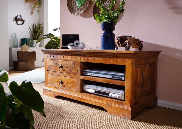CAMBRIDGE HONEY TV stolík 115x50 cm, akácia