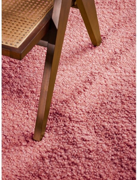 Tmavoružový ručne tkaný koberec z materiálu buklé 120x170 cm Notting Hill Portobello – Ted Baker