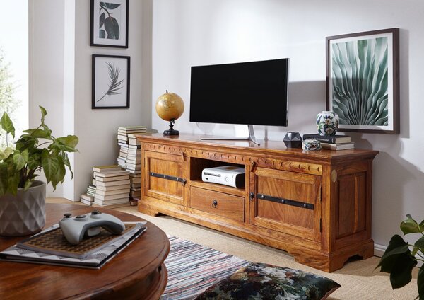 CAMBRIDGE HONEY TV stolík 170x55 cm, akácia