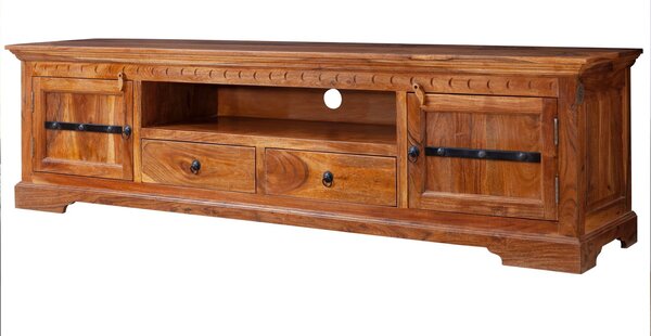CAMBRIDGE HONEY TV stolík 200x55 cm, akácia