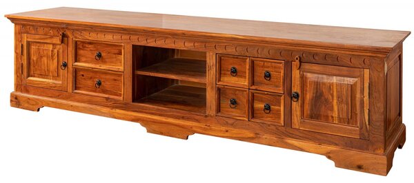CAMBRIDGE HONEY TV stolík 220x55 cm, akácia