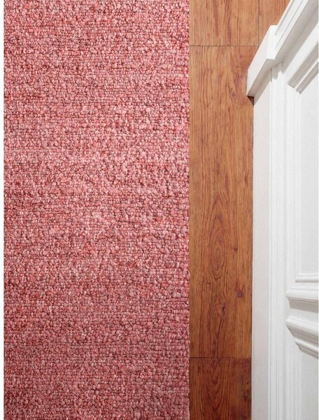 Tmavoružový ručne tkaný behúň z materiálu buklé 80x200 cm Notting Hill Portobello – Ted Baker