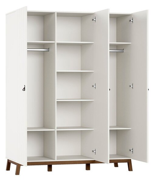 Béžová detská šatníková skriňa 149x196x58 cm Sezane – Vipack