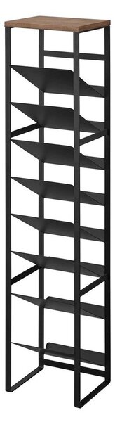 Čierny kovový regál na víno počet fliaš 16 20x88,5x19 cm Tower – YAMAZAKI