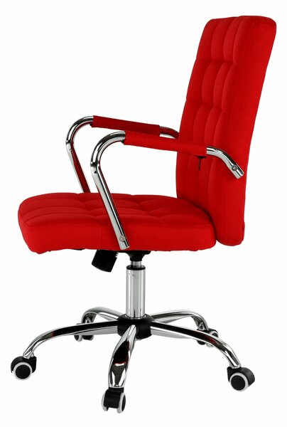 KONDELA Kancelárske kreslo, červená, MORGEN