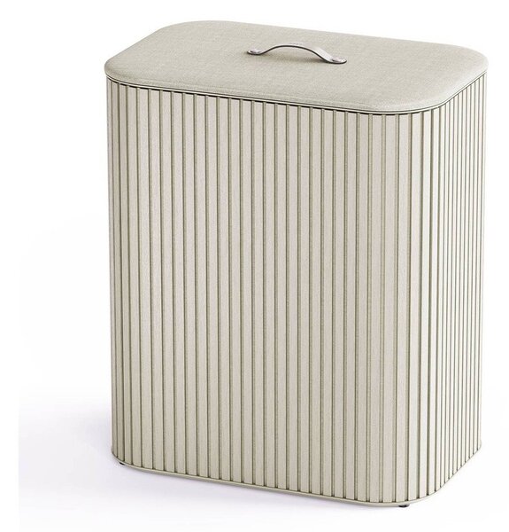 Béžový bambusový kôš na bielizeň 2x45 l Tota Luxe – Joseph Joseph