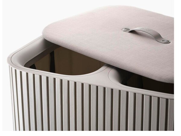 Béžový bambusový kôš na bielizeň 2x45 l Tota Luxe – Joseph Joseph