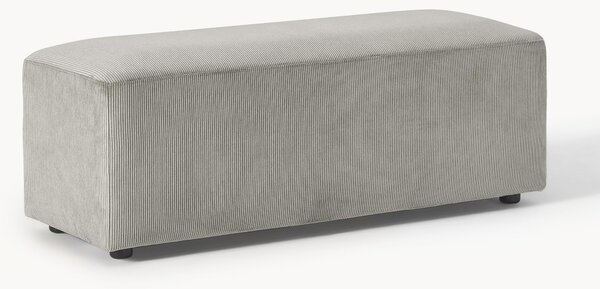 XL menčestrová taburetka Melva, Š 116 x H 42 cm