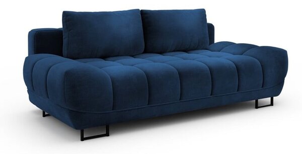 Kráľovskymodrá trojmiestna rozkladacia pohovka so zamatovým poťahom Windsor & Co Sofas Cirrus