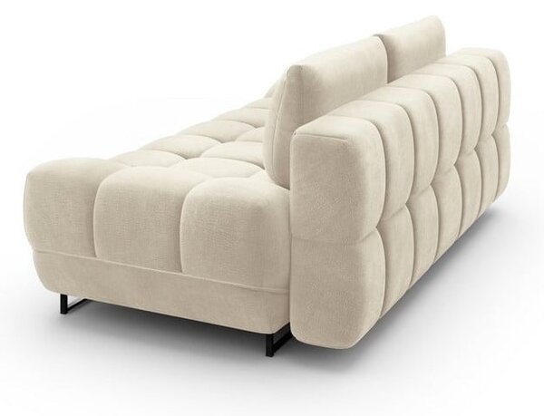 Béžová trojmiestna rozkladacia pohovka so zamatovým poťahom Windsor & Co Sofas Cirrus