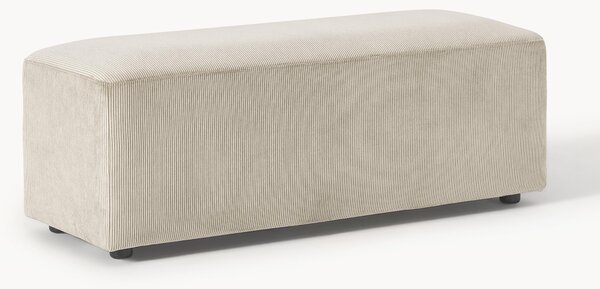 XL menčestrová taburetka Melva, Š 116 x H 42 cm