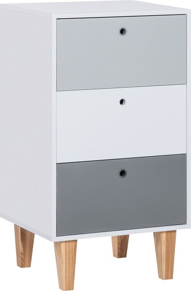 Sivá komoda Vox Concept, 53,5 × 96,5 cm