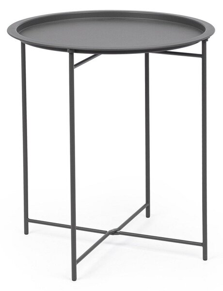 Oceľový okrúhly záhradný stolík ø 46 cm Austin – Bizzotto