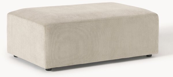 XL menčestrová taburetka Melva, Š 116 x H 72 cm