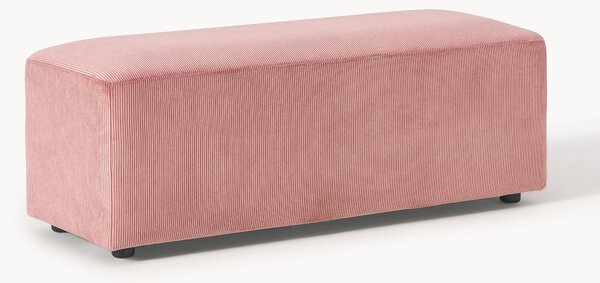 XL menčestrová taburetka Melva, Š 116 x H 42 cm