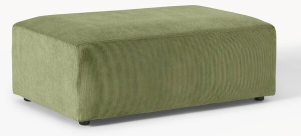 XL menčestrová taburetka Melva, Š 116 x H 72 cm