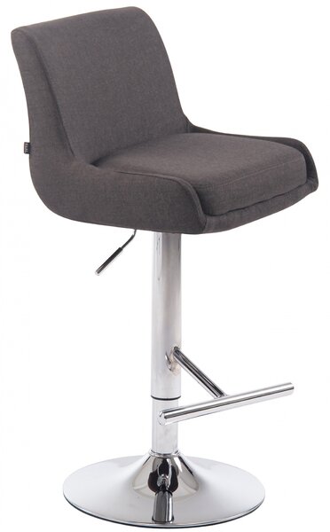 Barová stolička Club 2 látka - Tmavo sivá