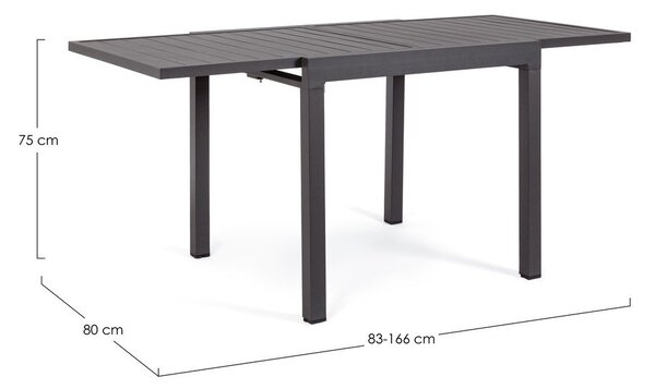 Hliníkový záhradný jedálenský stôl 80x83 cm Pelagius – Bizzotto