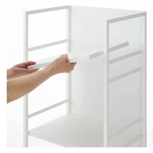 Biely kovový pojazdný regál 42x84,5x32 cm Tower – YAMAZAKI