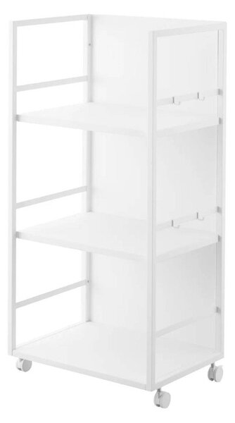 Biely kovový pojazdný regál 42x84,5x32 cm Tower – YAMAZAKI