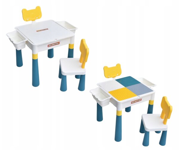LeLe Brothers Modulárny stolík so stoličkou na Lego stavebnice Lele 1