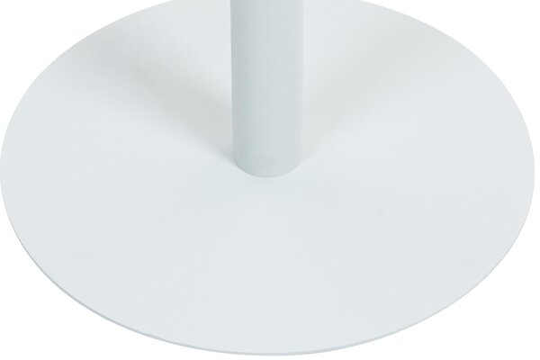 Barový stôl Hereford 75 cm - biela/biela