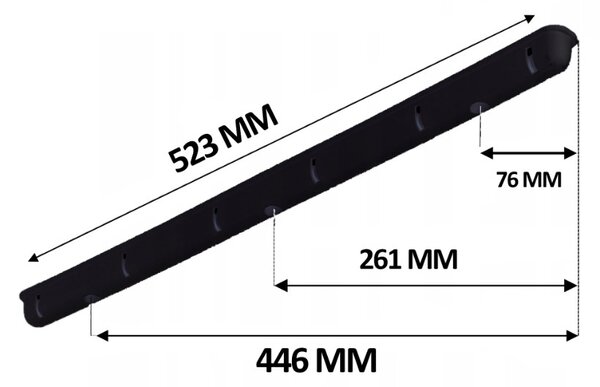 Erga Erga, stropný vešiak na sušenie bielizne 6x110 cm, čierna, ERG-SEP-10SUSSU6PCZ11