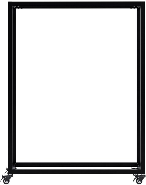 Stojan na drevo Hilta s kolieskami 25x80x100 cm - čierna